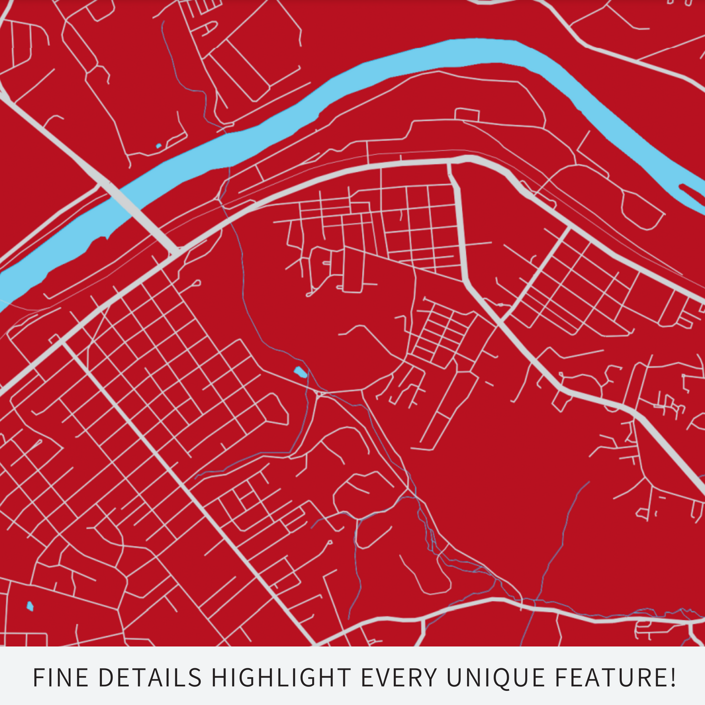 Radford, VA. - Red & Gray