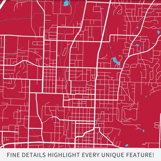 Fayetteville, AR. - Cardinal Red & White