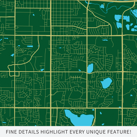 Fort Collins, CO. - Green & Gold