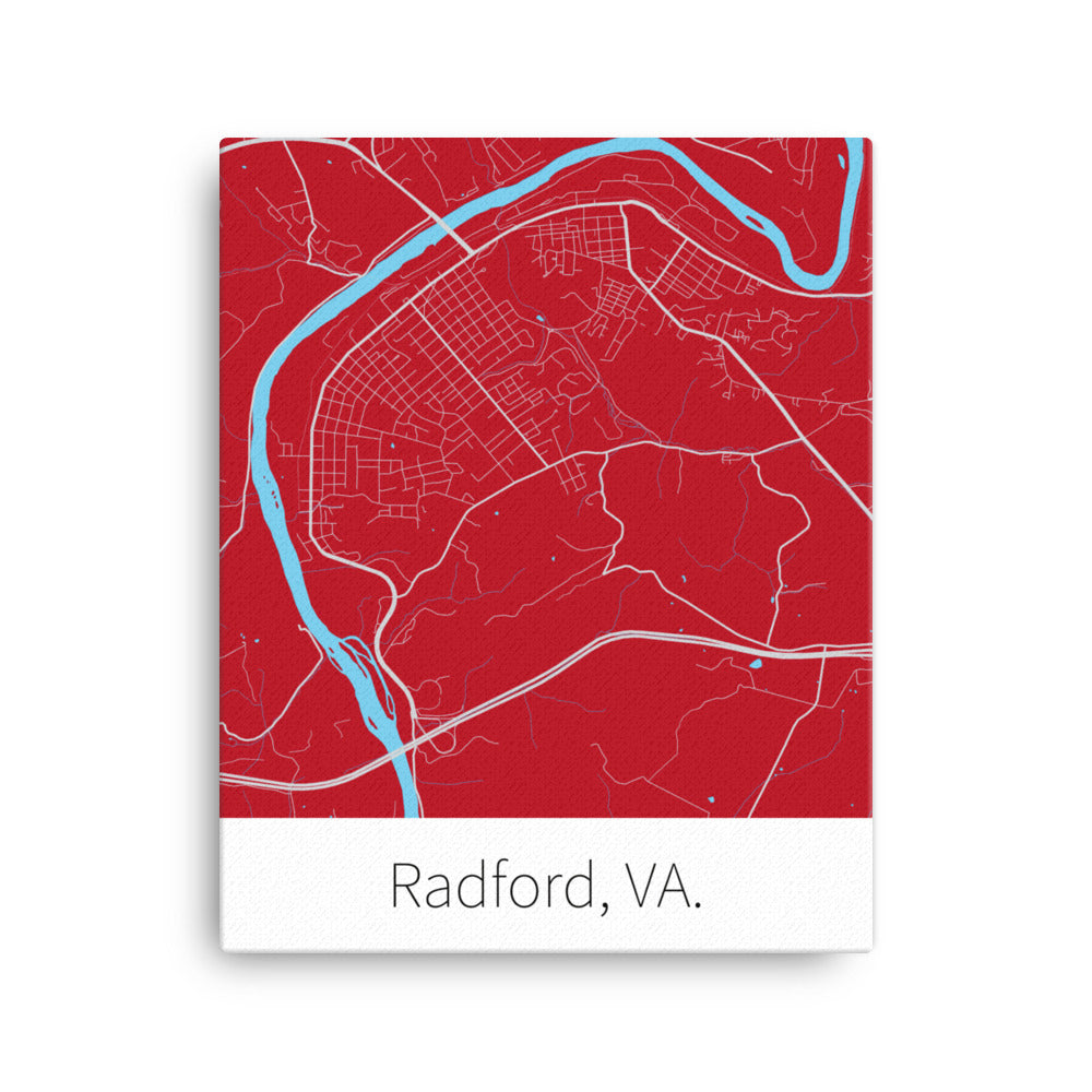 Radford, VA. - Red & Gray