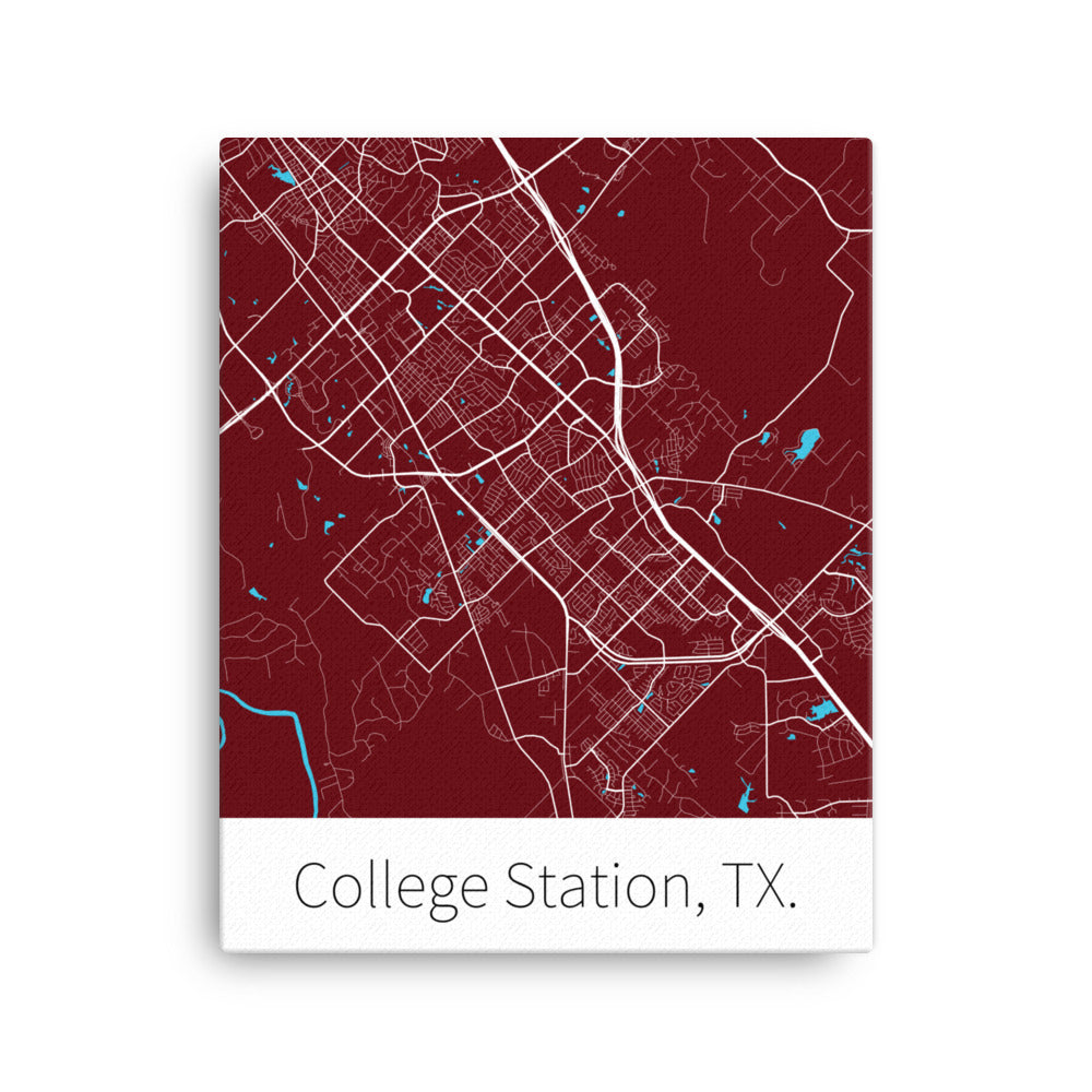 College Station, TX. - Maroon & White