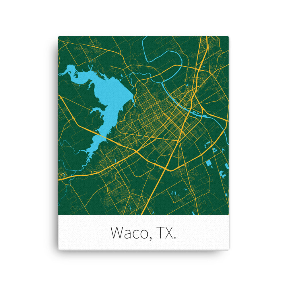 Waco, TX. - Green & Gold