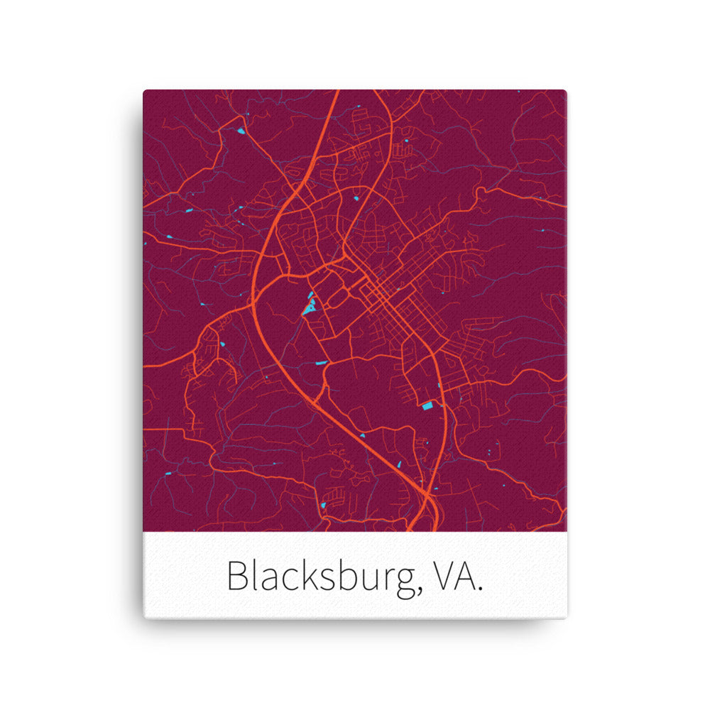 Blacksburg, VA. - Chicago Maroon & Burnt Orange