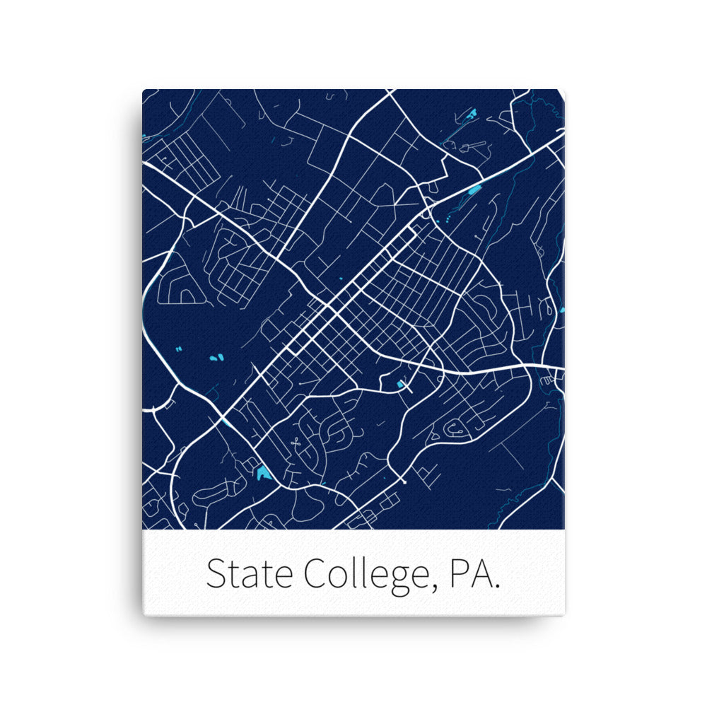 State College, PA. - Blue & White