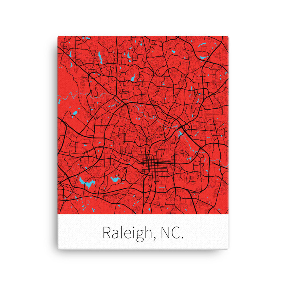 Raleigh, NC. - Red & Black