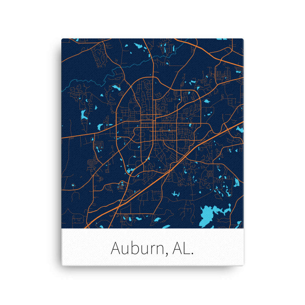 Auburn, AL. - Blue & Orange