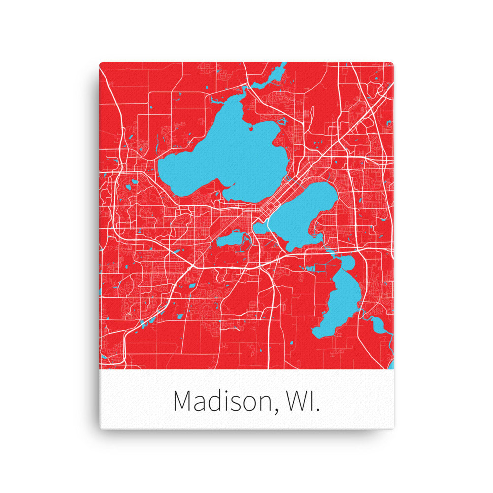 Madison, WI. - Red & White