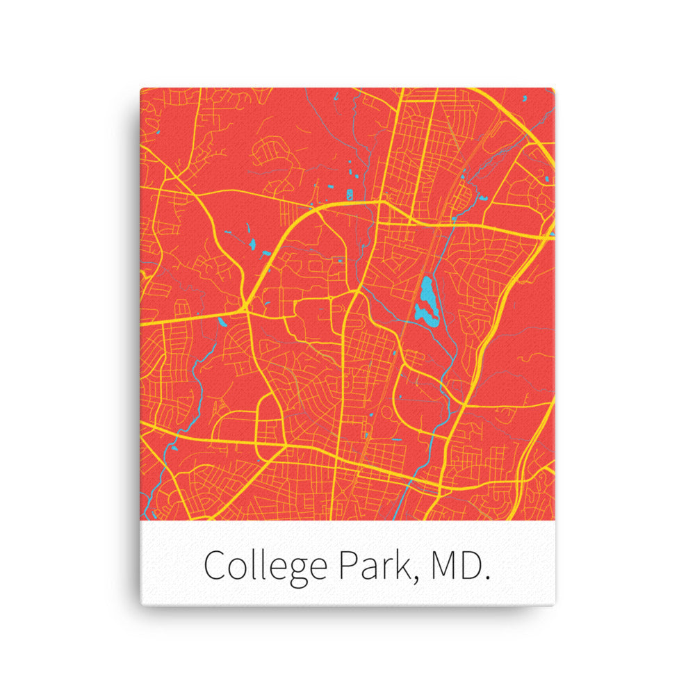 College Park, MD. - Red & Gold