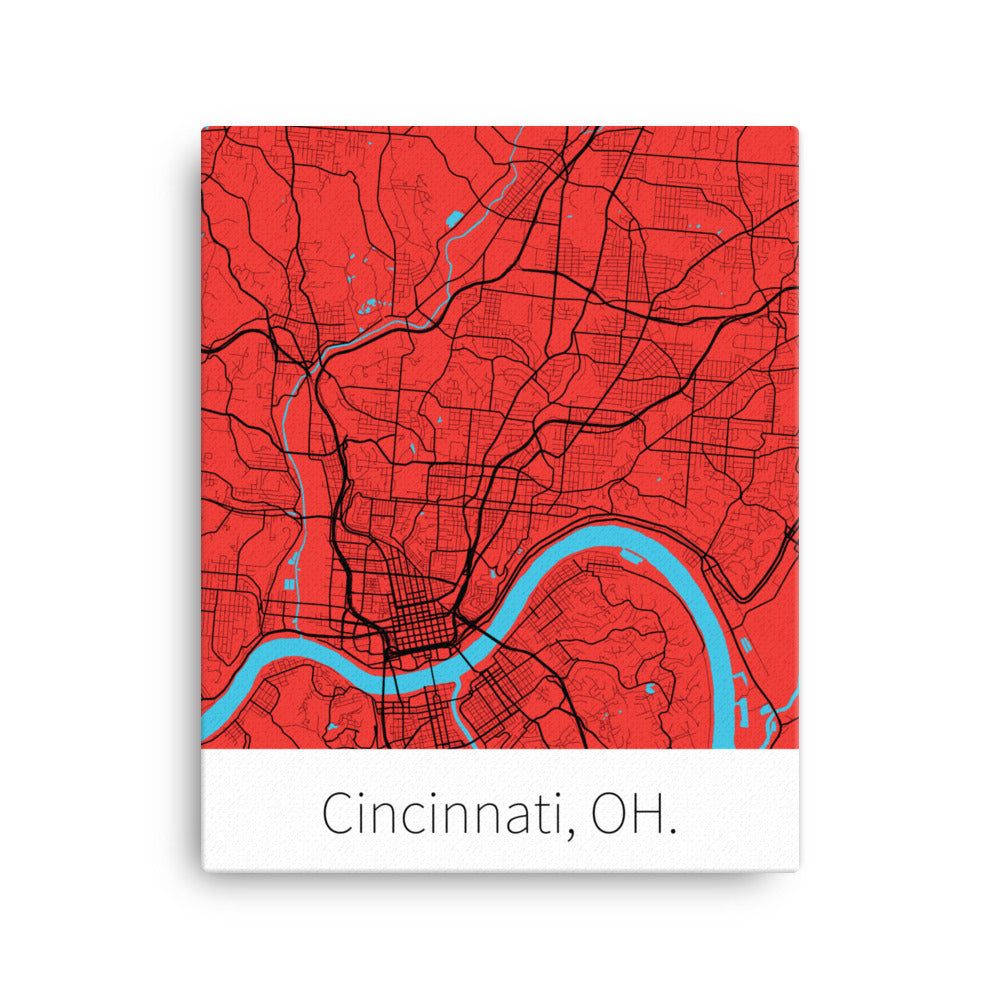 Cincinnati, OH. - Red & Black