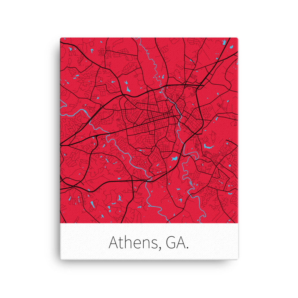 Athens, GA. - Red & Black