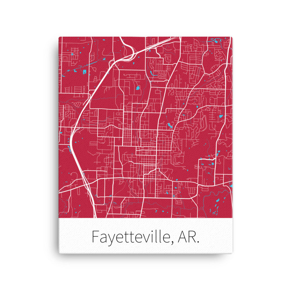 Fayetteville, AR. - Cardinal Red & White