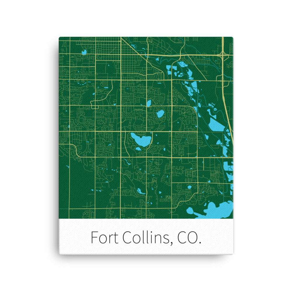 Fort Collins, CO. - Green & Gold