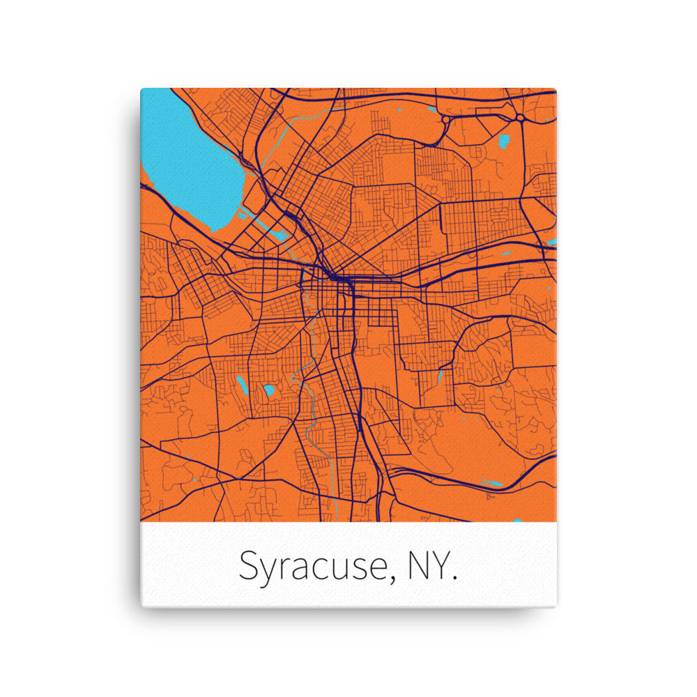 Syracuse, NY. - Syracuse Orange & Primary Blue