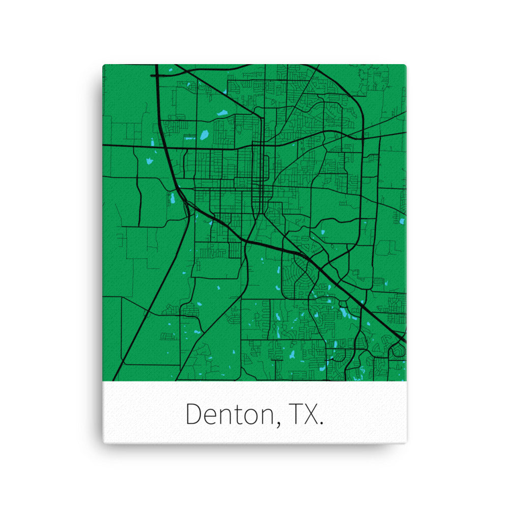 Denton, TX. - Green & Black