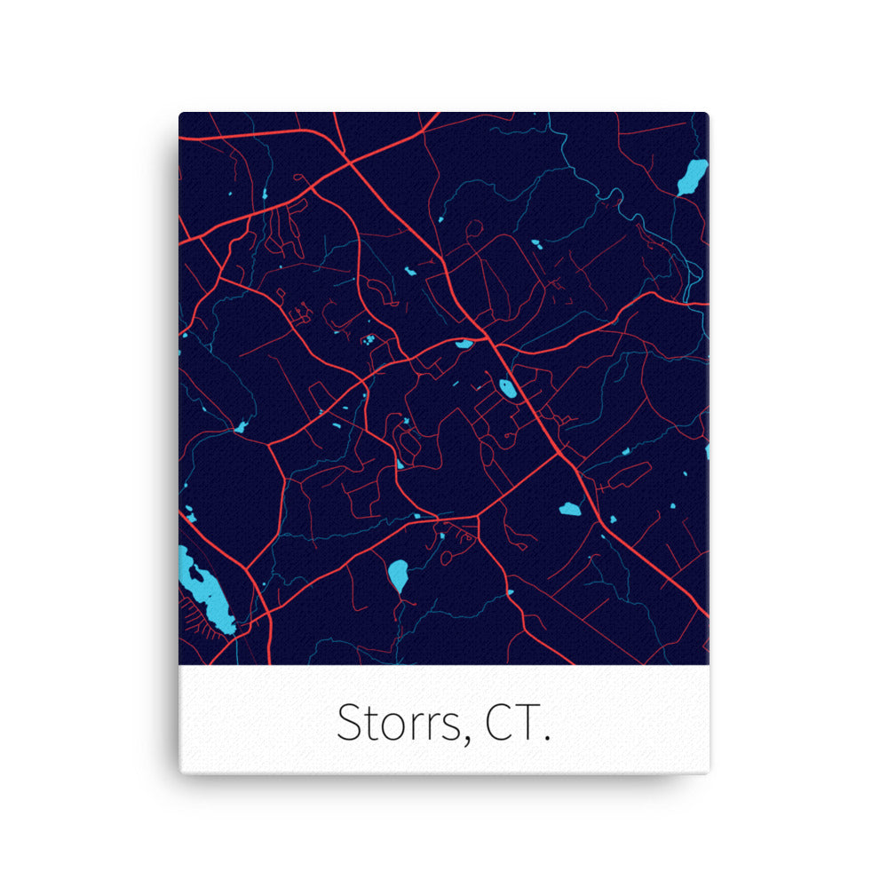 Storrs, CT. - Navy Blue & Red