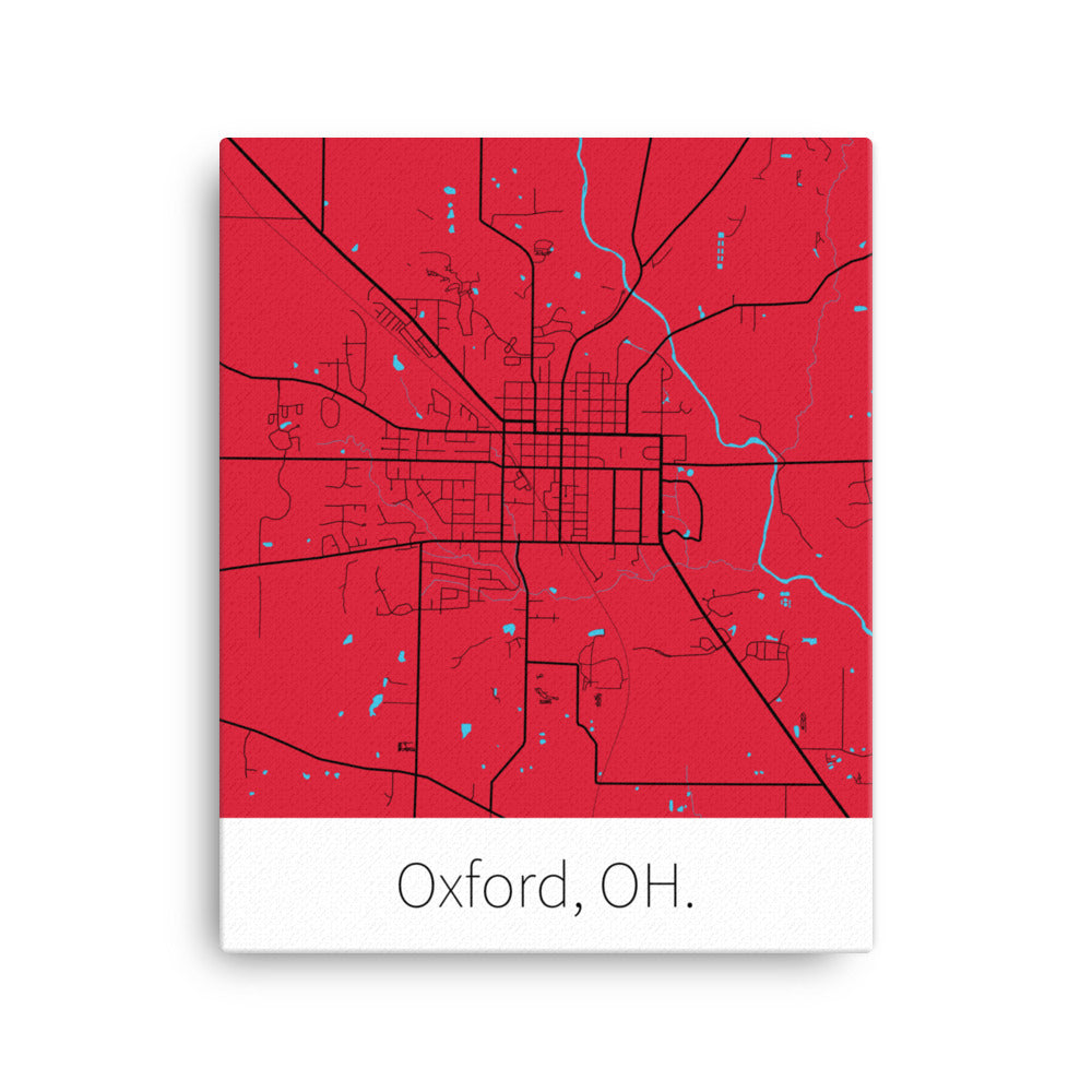 Oxford, OH. - Red & Black