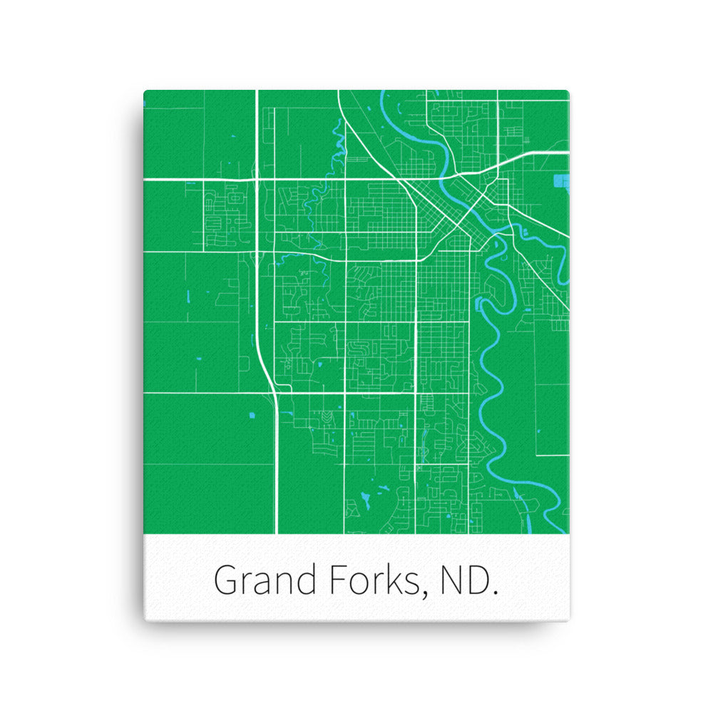 Grand Forks, ND. - UND Green & White