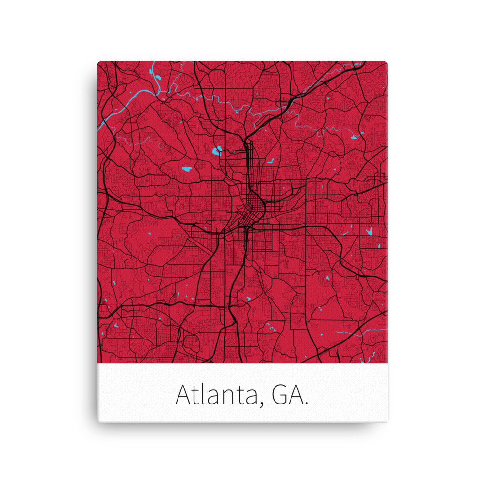 Atlanta, GA. - Red & Black