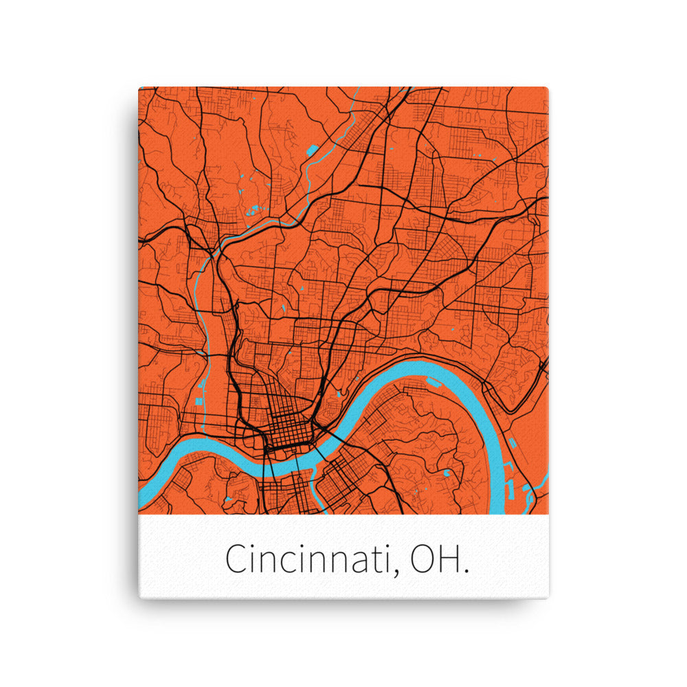 Cincinnati, OH. - Orange & Black