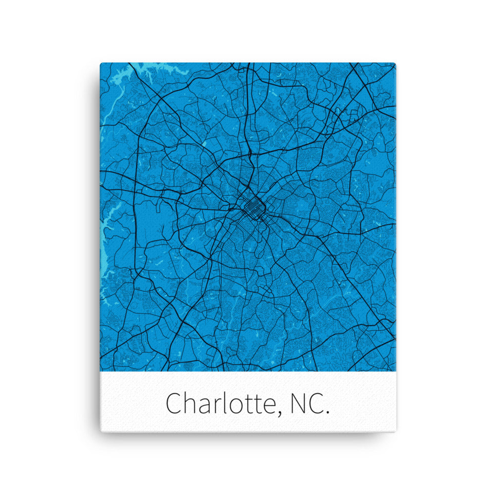 Charlotte, NC. - Carolina Blue & Black