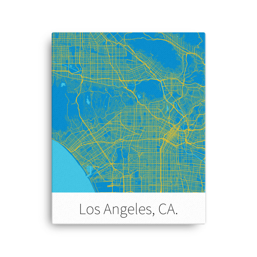 Los Angeles, CA. - Powder Blue & Sunshine Gold