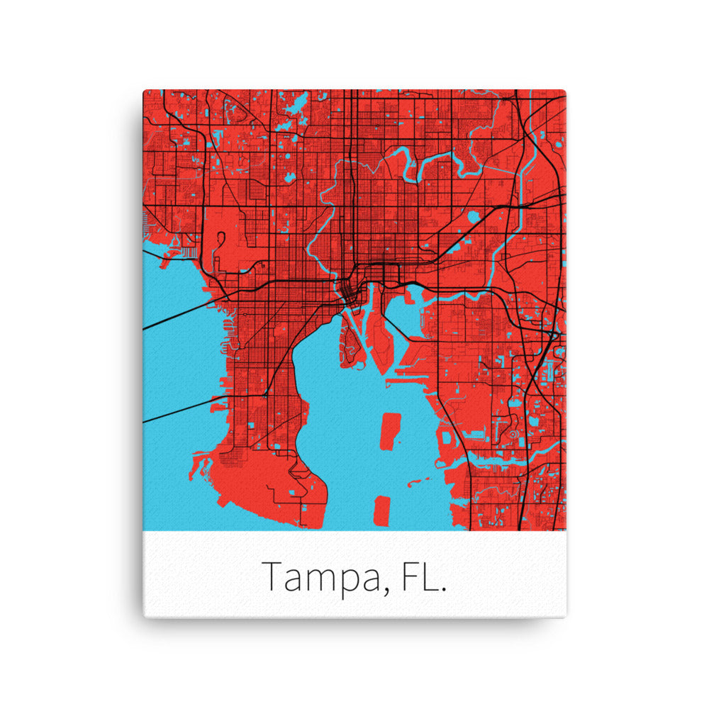 Tampa, FL. - Red & Black