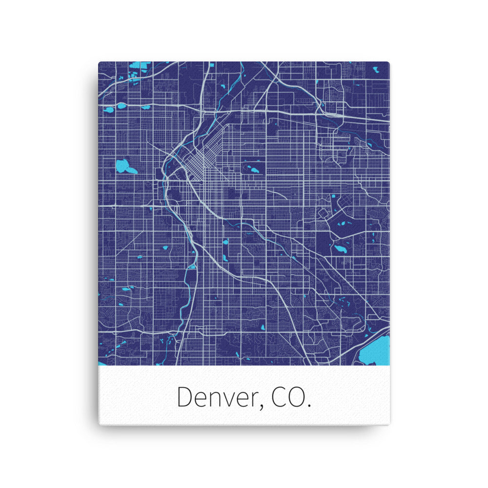 Denver, CO. - Purple & Silver