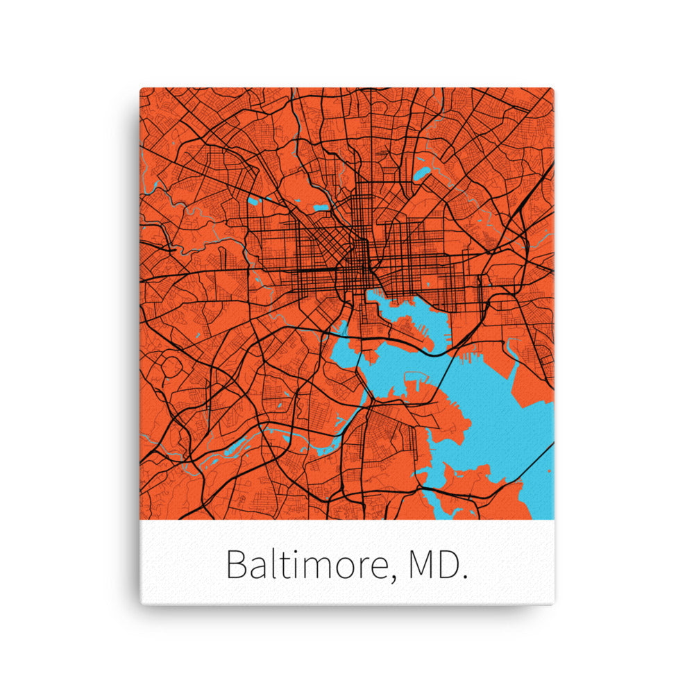 Baltimore, MD. - Orange & Black