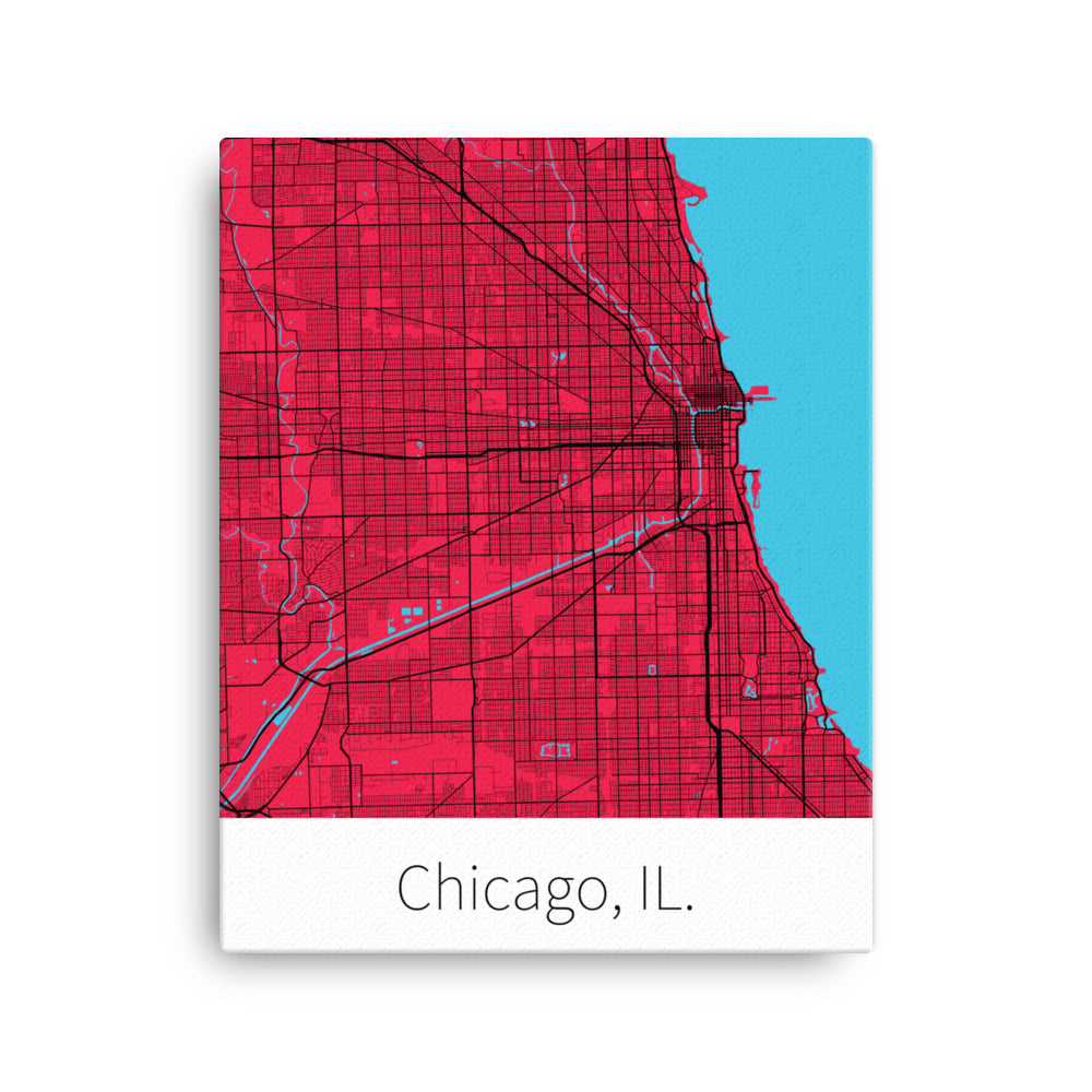 Chicago, IL. - Red & Black