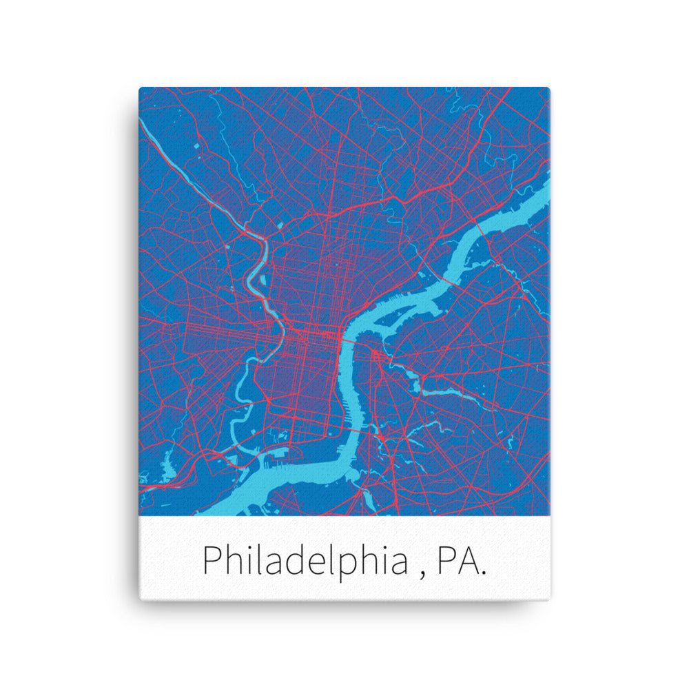 Philadelphia, PA. - Blue & Red