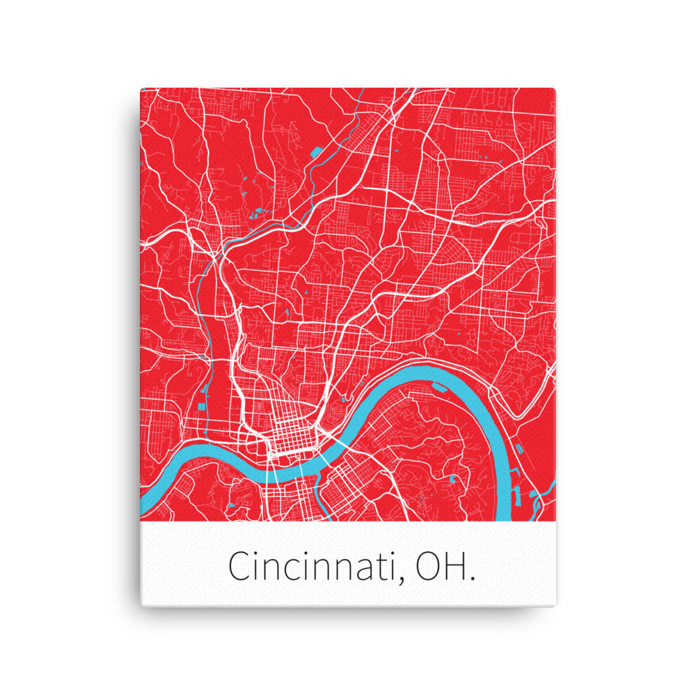 Cincinnati, OH. - Red & White