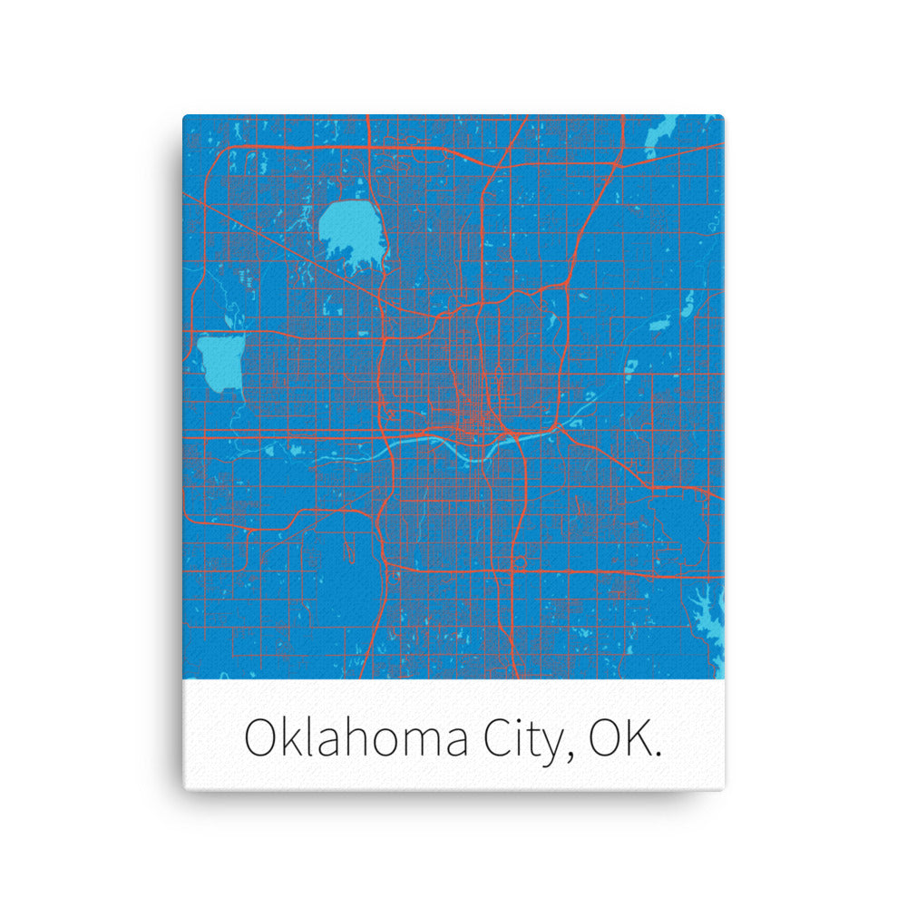 Oklahoma City, OK. - Blue & Orange