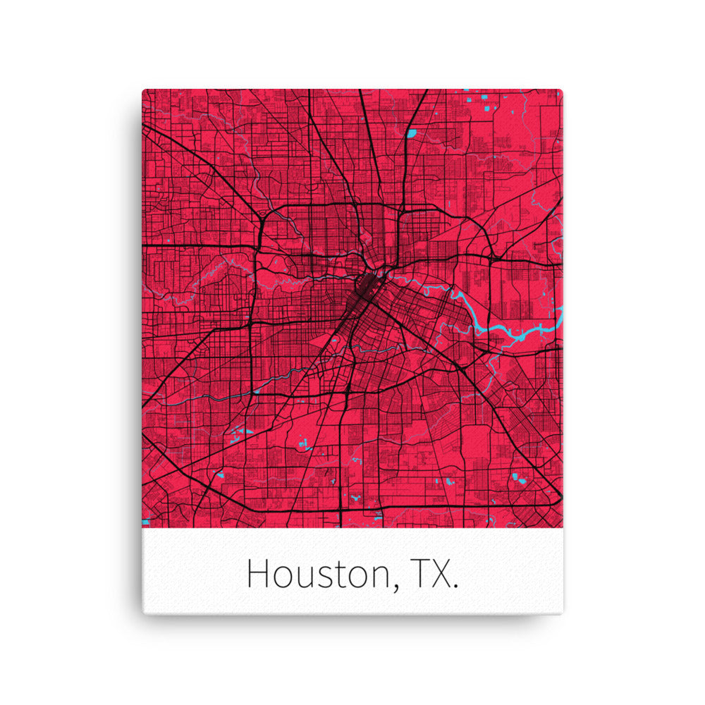 Houston, TX. - Red & Black