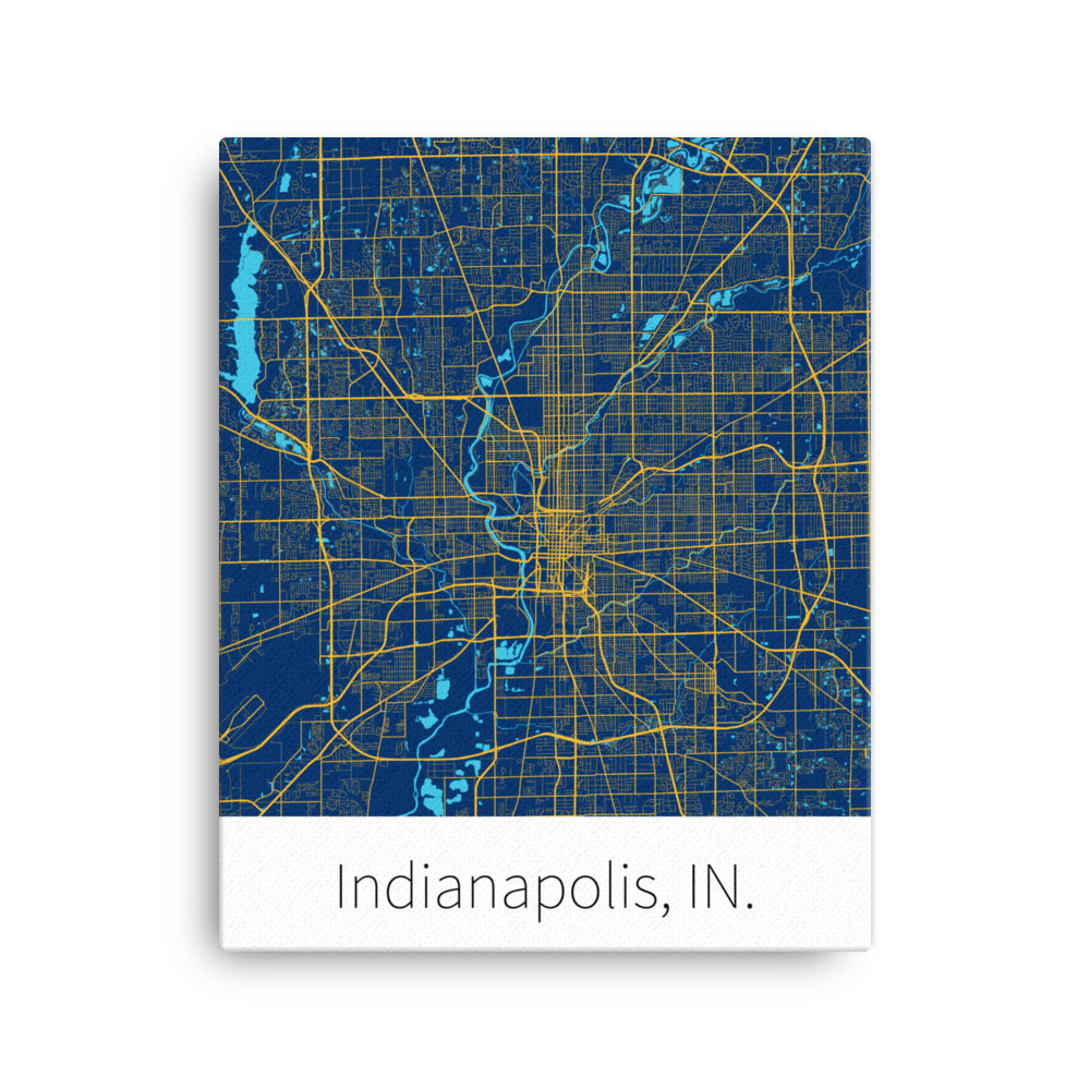 Indianapolis, IN. - Blue & Yellow