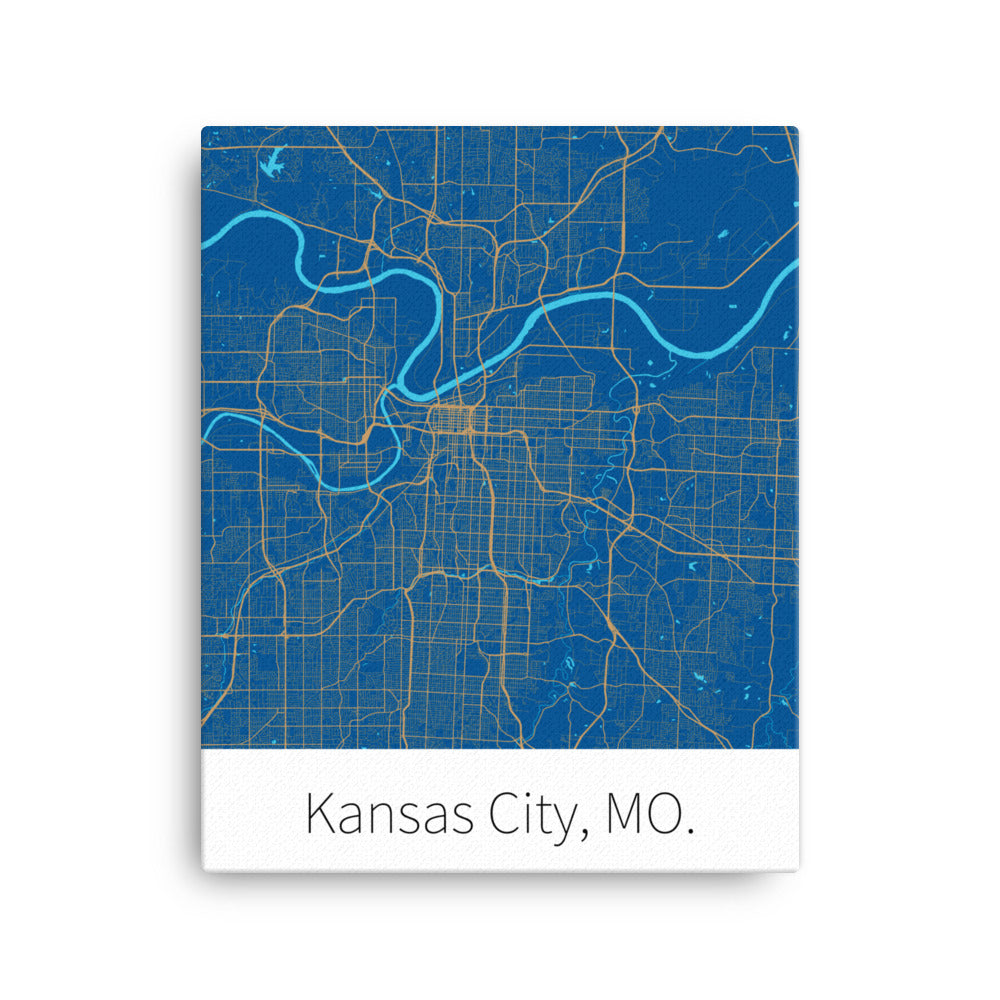 Kansas City, MO. - Royal Blue & Gold