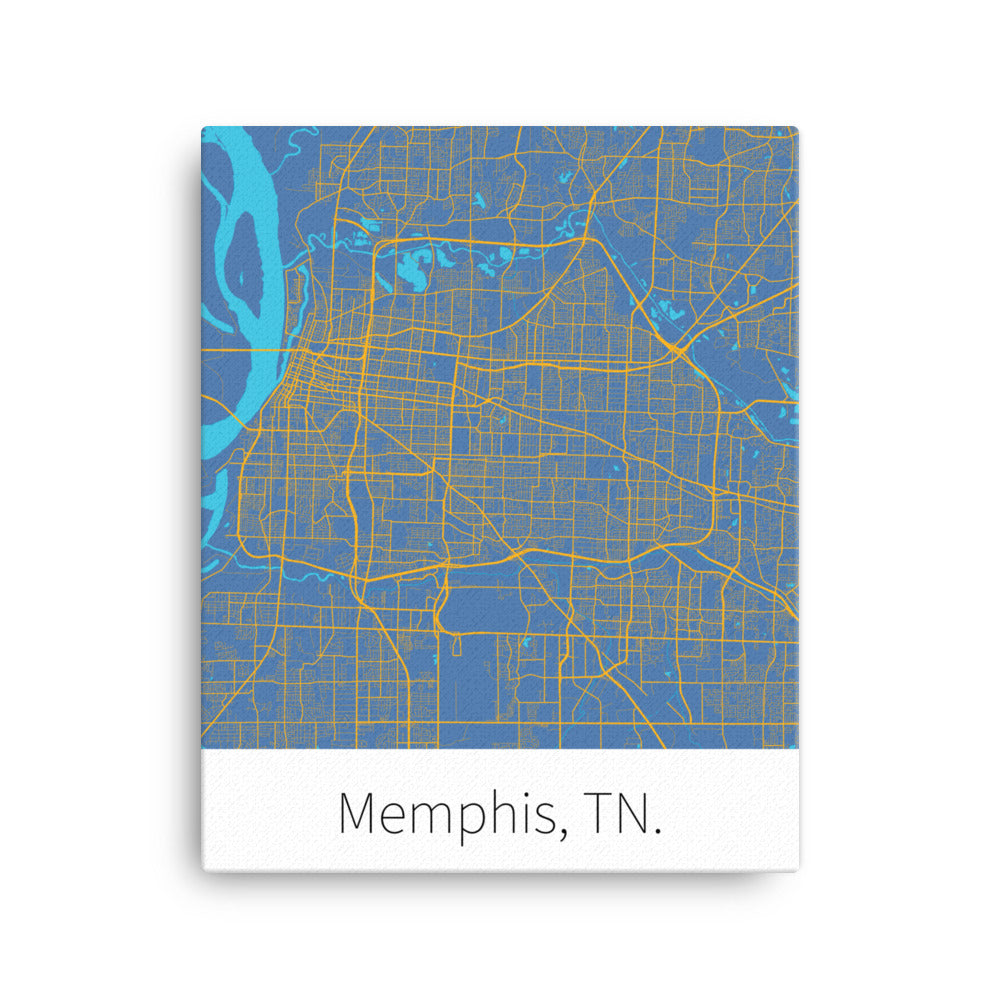 Memphis, TN. - Blue & Yellow