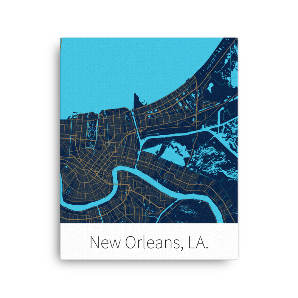 New Orleans, LA. - Navy & Gold