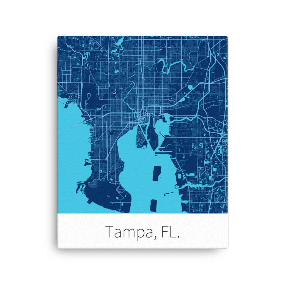 Tampa, FL. - Navy Blue & Columbia Blue