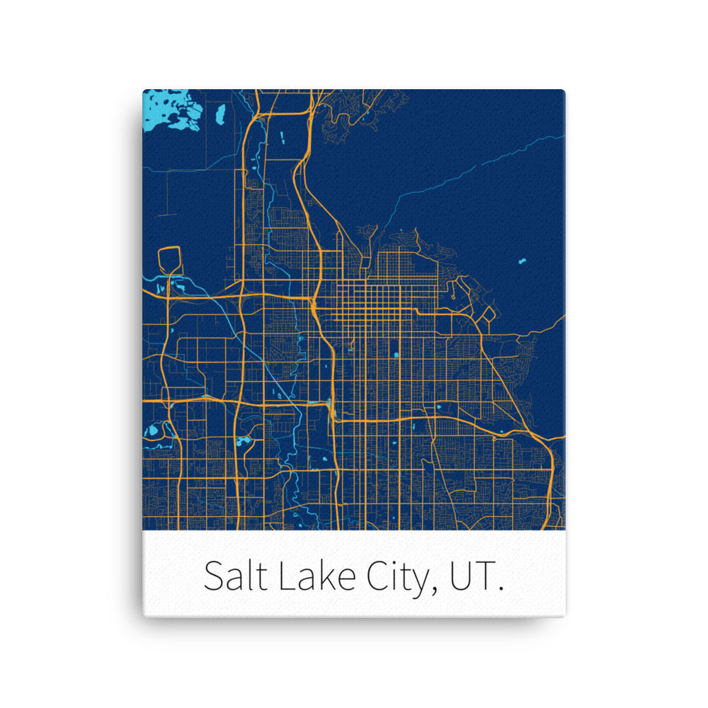 Salt Lake City, UT. - Navy & Yellow