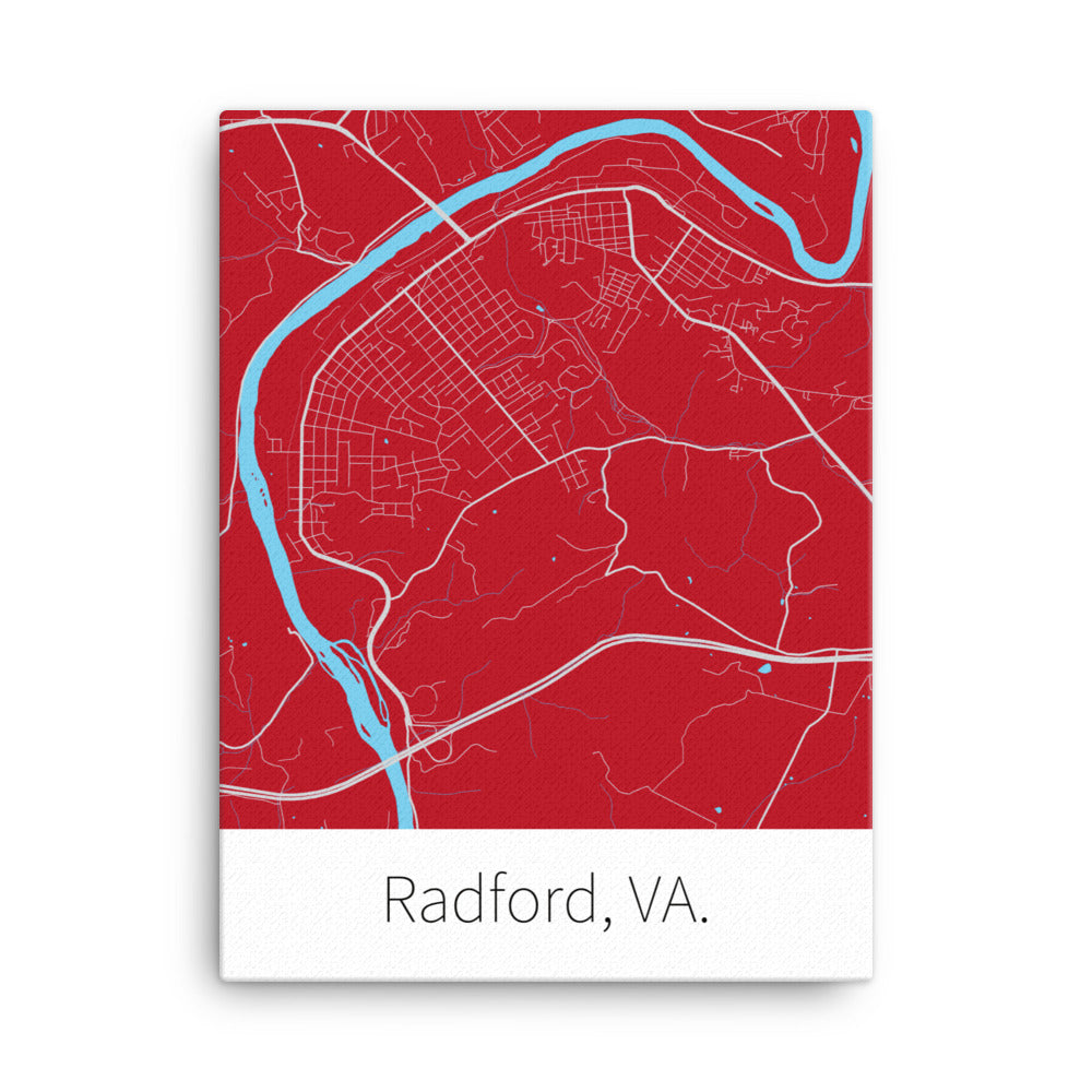 Radford, VA. - Red & Gray