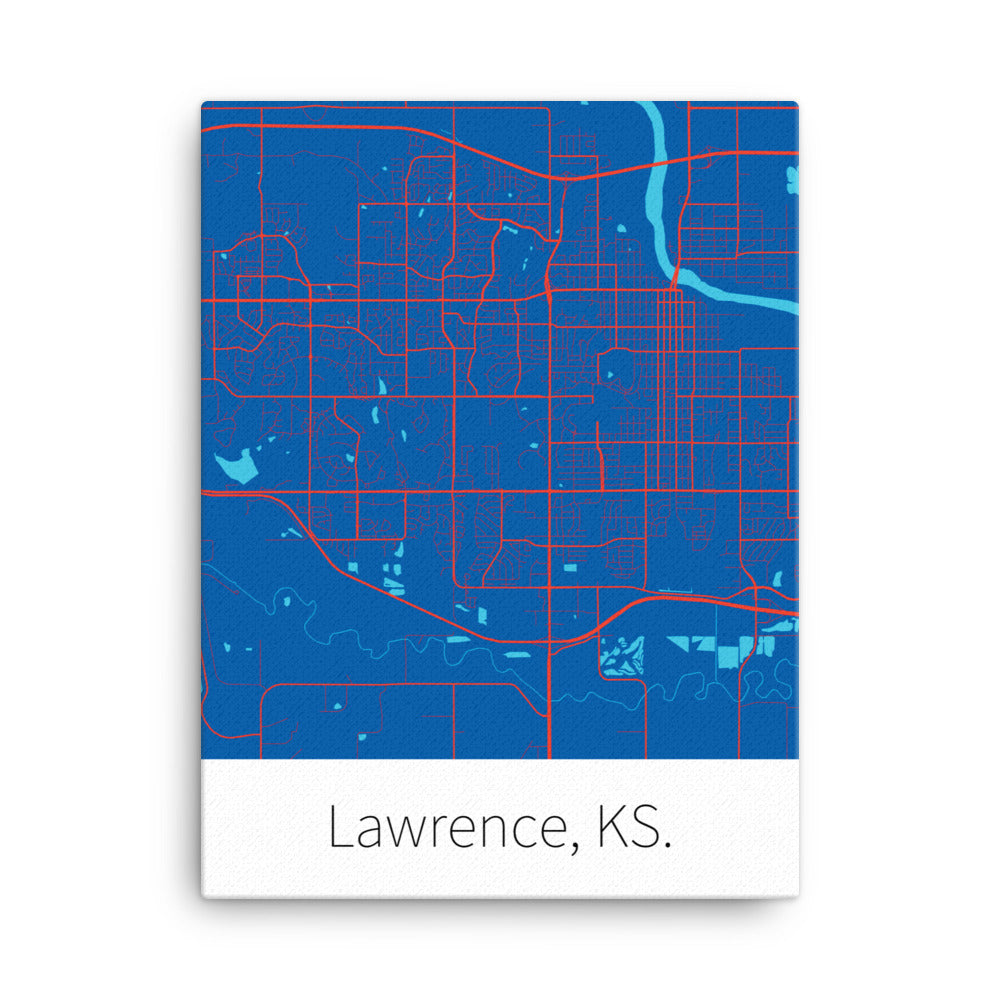 Lawrence, KS. - KU Blue & Crimson