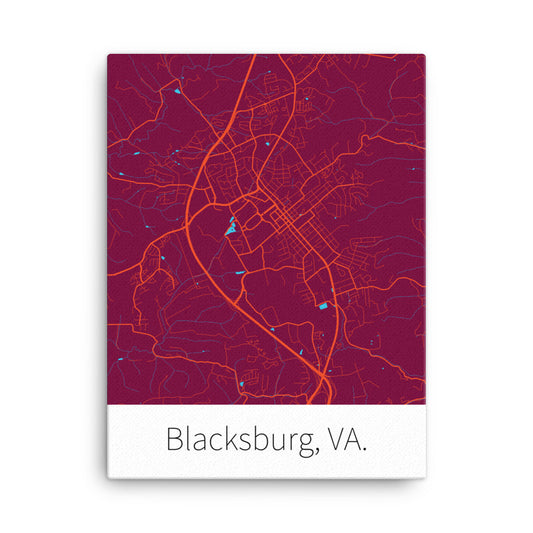 Blacksburg, VA. - Chicago Maroon & Burnt Orange