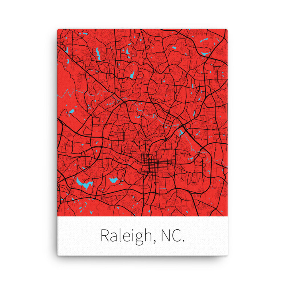 Raleigh, NC. - Red & Black