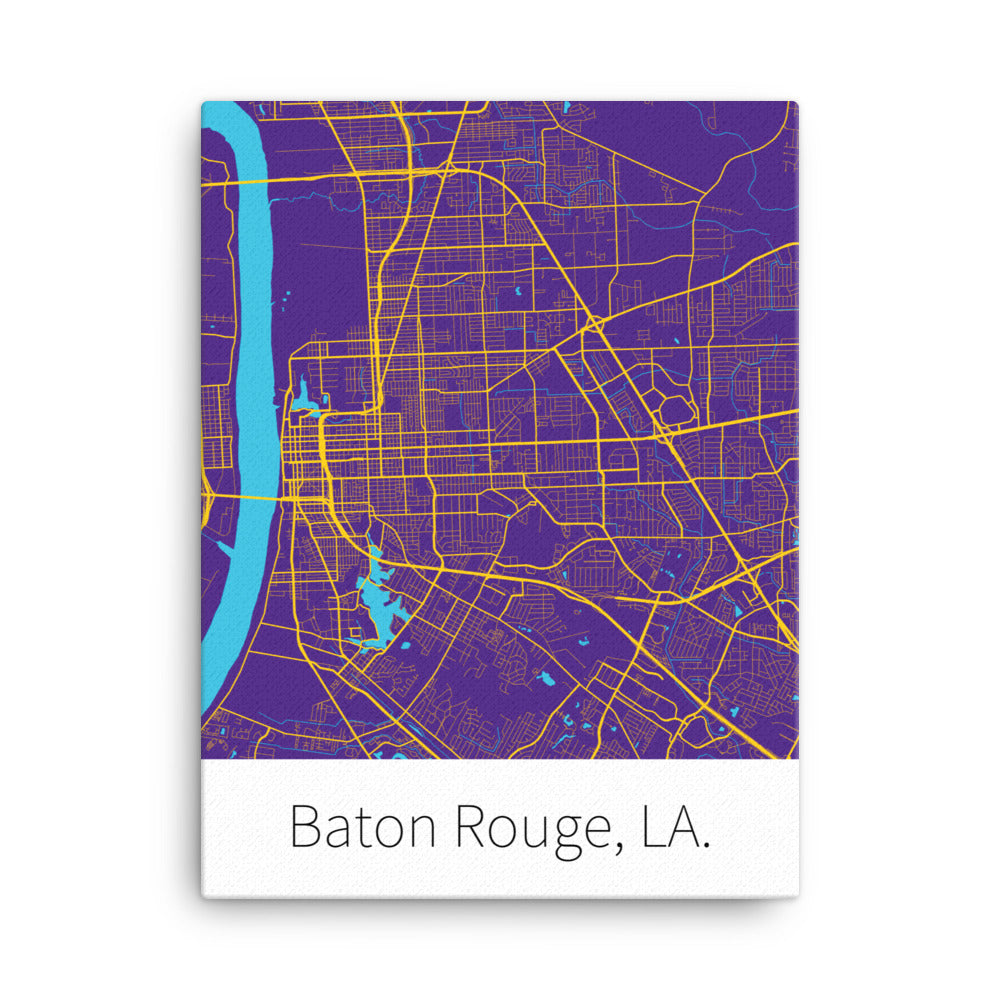 Baton Rouge, LA. - Purple & Gold