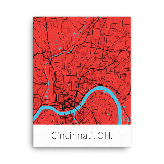 Cincinnati, OH. - Red & Black