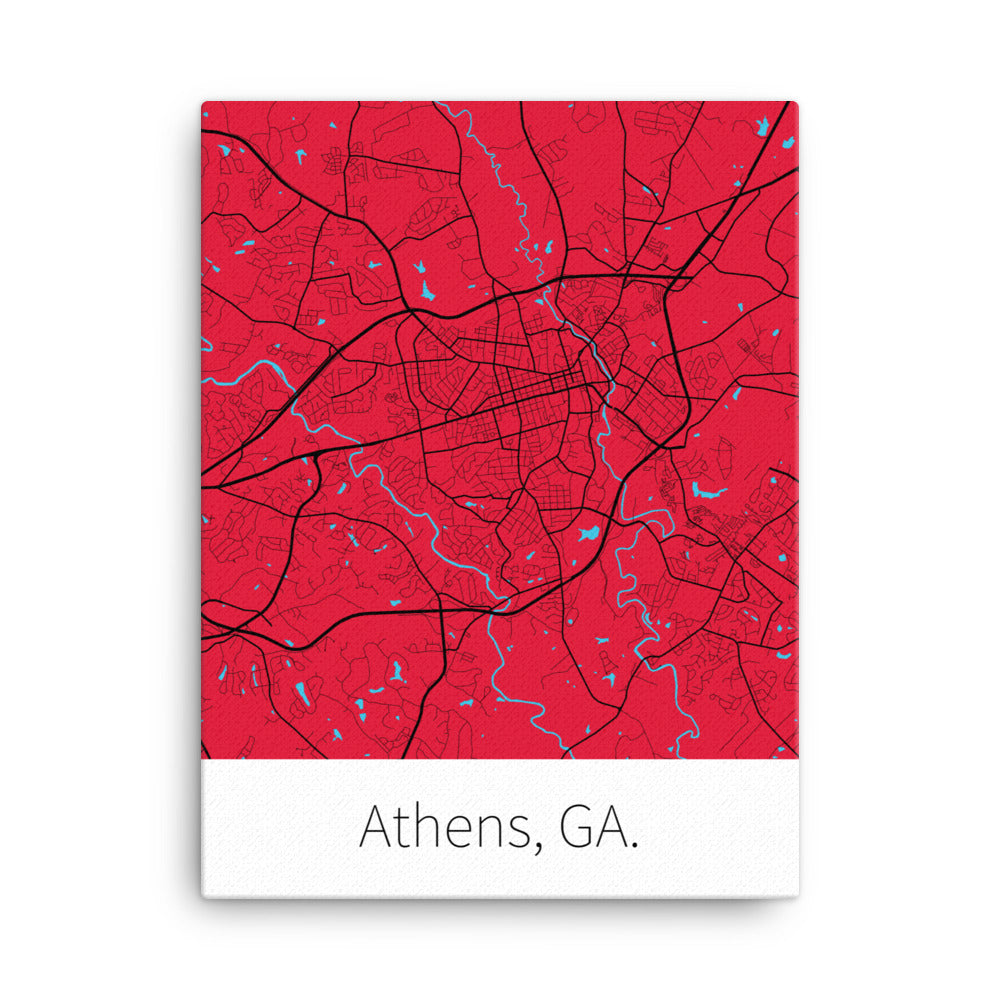 Athens, GA. - Red & Black