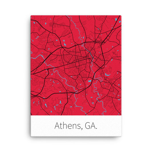 Athens, GA. - Red & Black