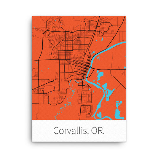 Corvallis, OR. - Orange & Black