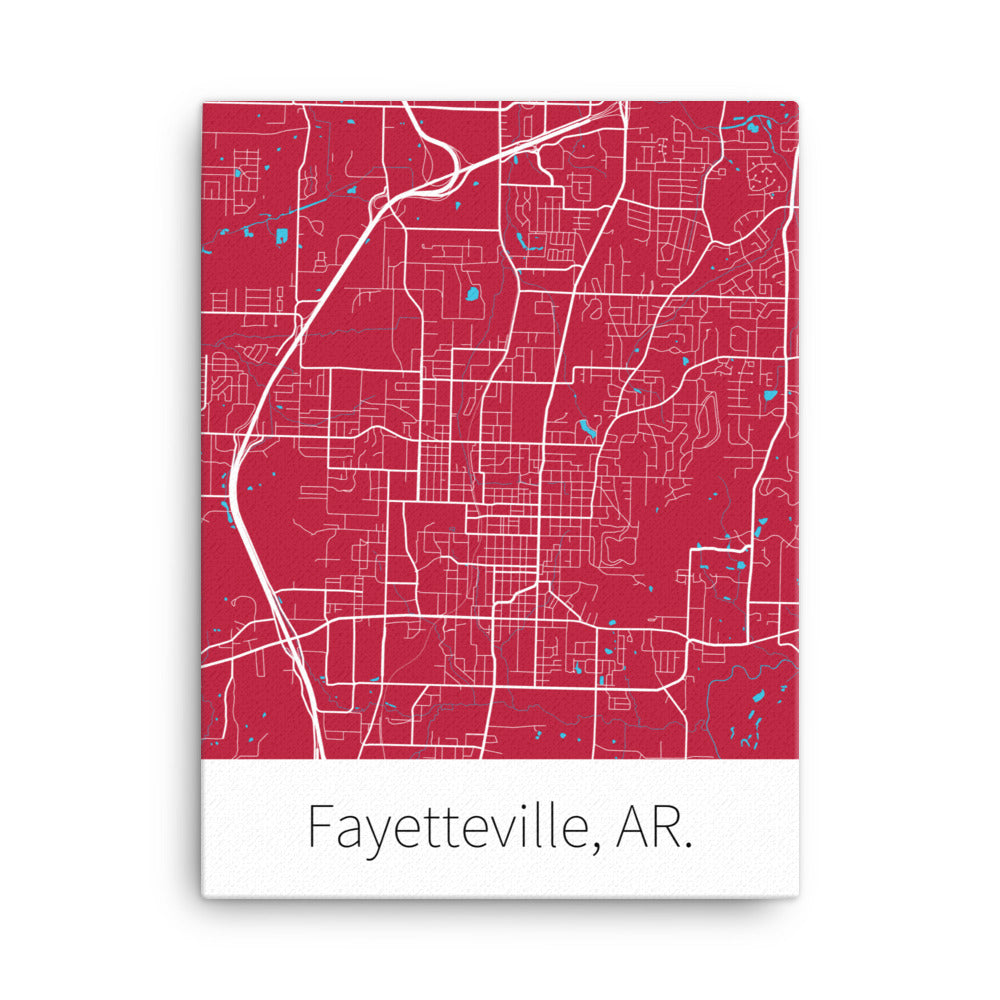 Fayetteville, AR. - Cardinal Red & White