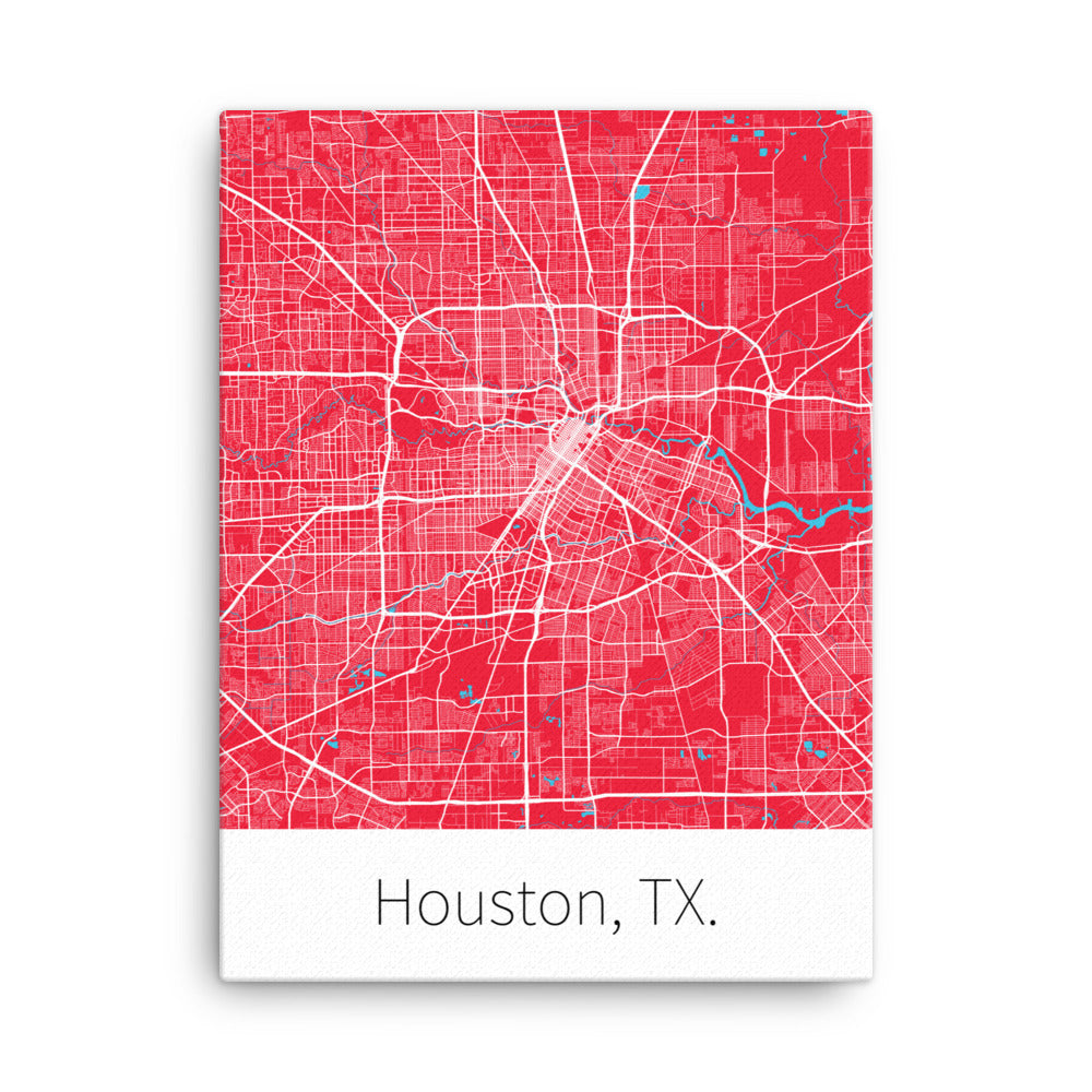 Houston, TX. - Red & White